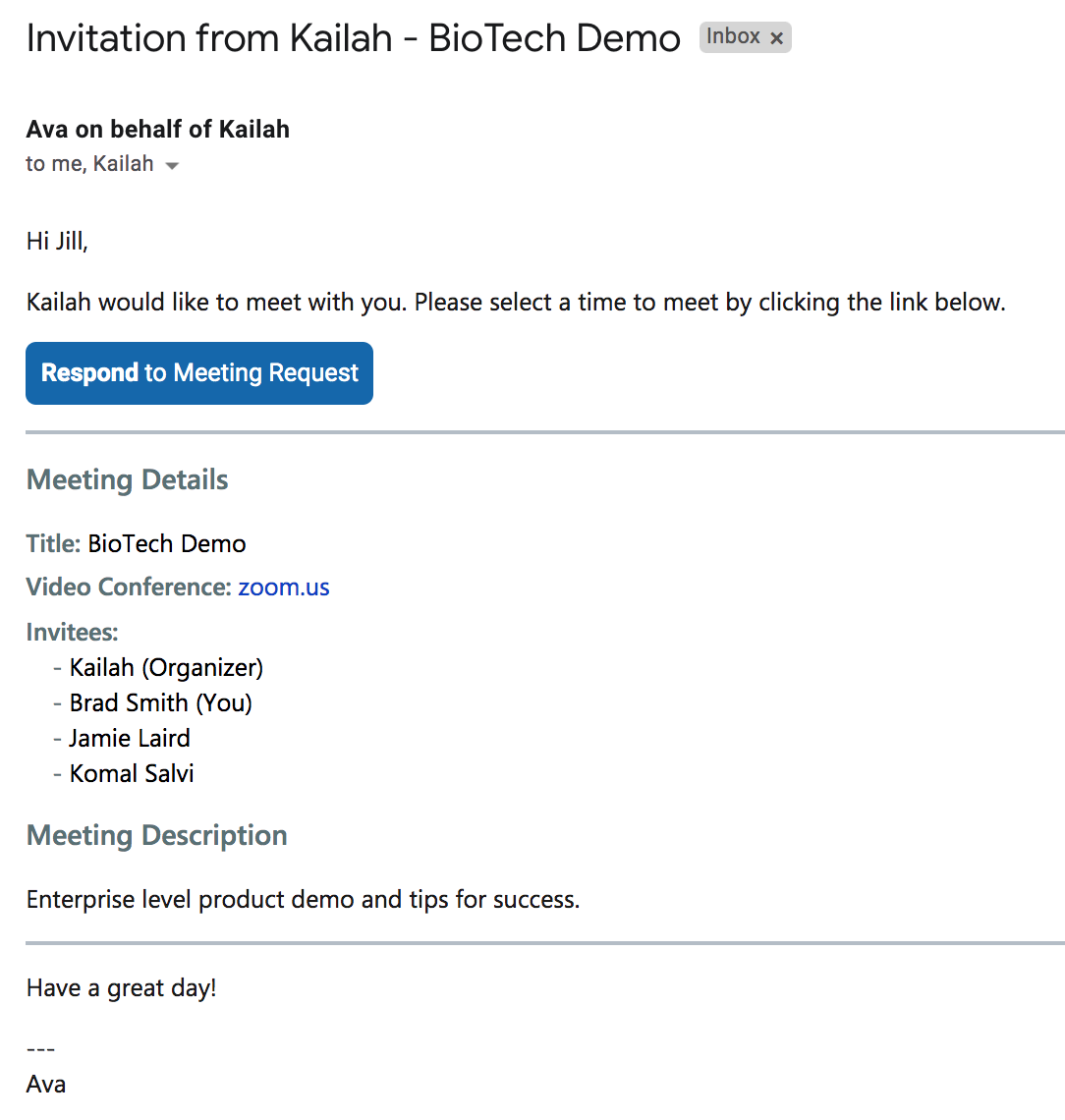 How do I add or customize a meeting Title? CalendarHero